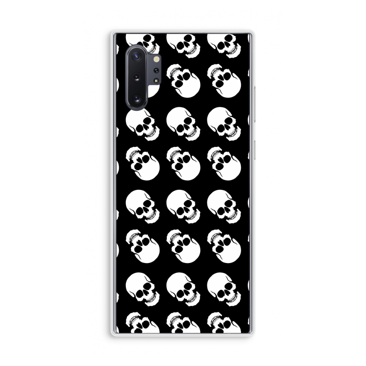 Musketon Skulls: Samsung Galaxy Note 10 Plus Transparant Hoesje