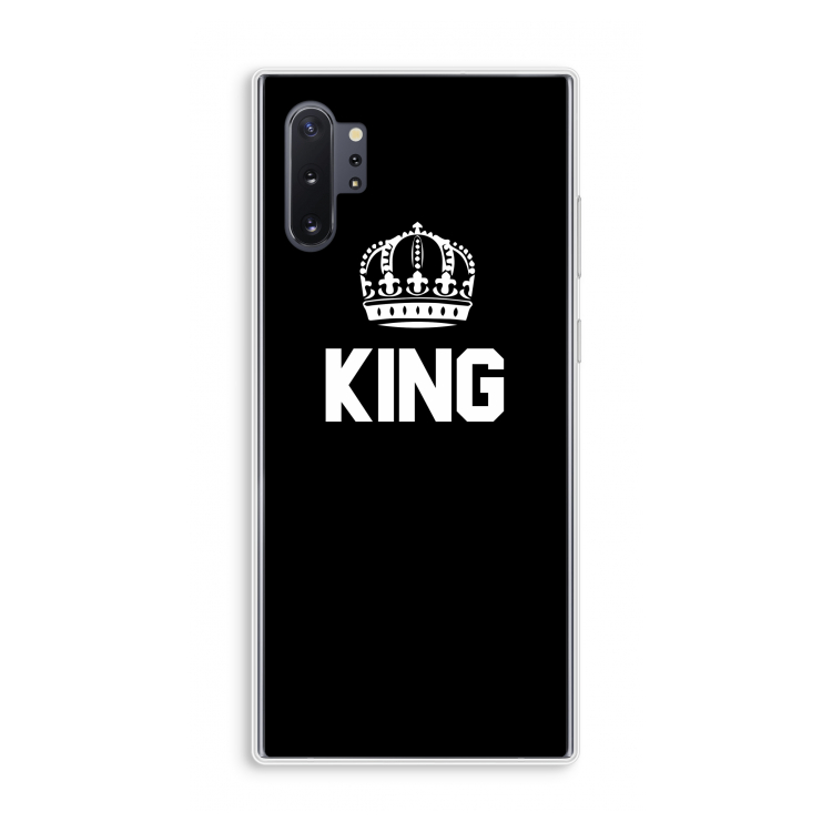 King zwart: Samsung Galaxy Note 10 Plus Transparant Hoesje