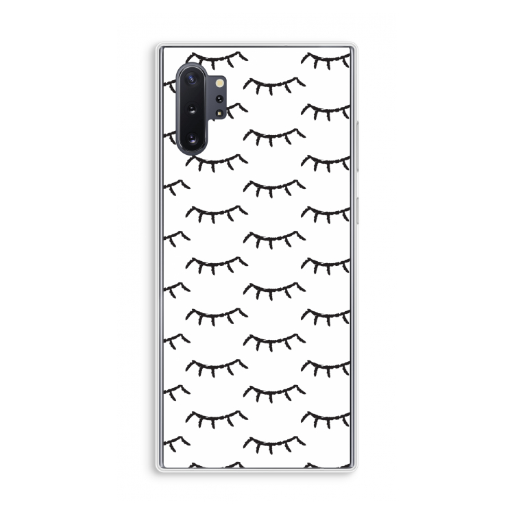 Wimpers: Samsung Galaxy Note 10 Plus Transparant Hoesje