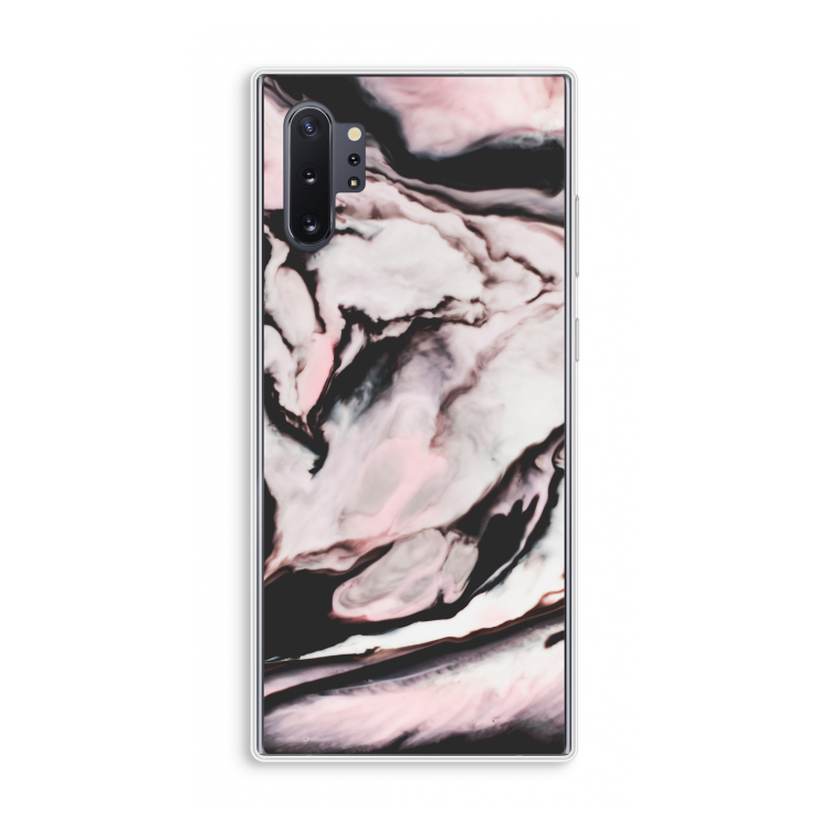 Roze stroom: Samsung Galaxy Note 10 Plus Transparant Hoesje