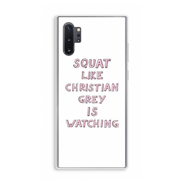 Christian Grey: Samsung Galaxy Note 10 Plus Transparant Hoesje