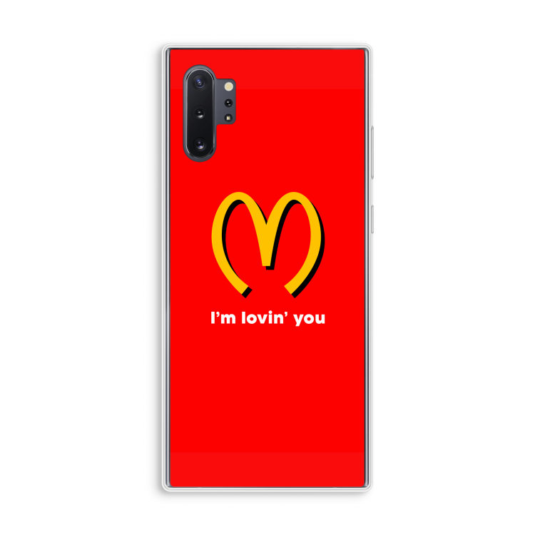 I'm lovin' you: Samsung Galaxy Note 10 Plus Transparant Hoesje