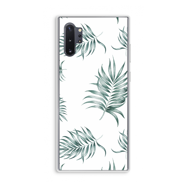 Simple leaves: Samsung Galaxy Note 10 Plus Transparant Hoesje