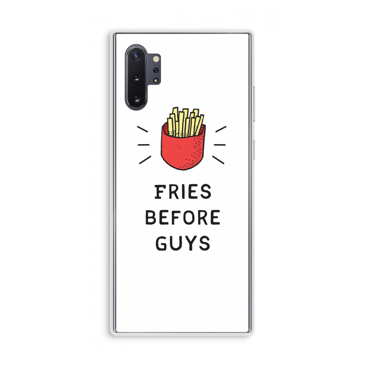Fries before guys: Samsung Galaxy Note 10 Plus Transparant Hoesje