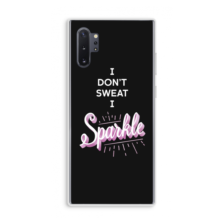 Sparkle quote: Samsung Galaxy Note 10 Plus Transparant Hoesje
