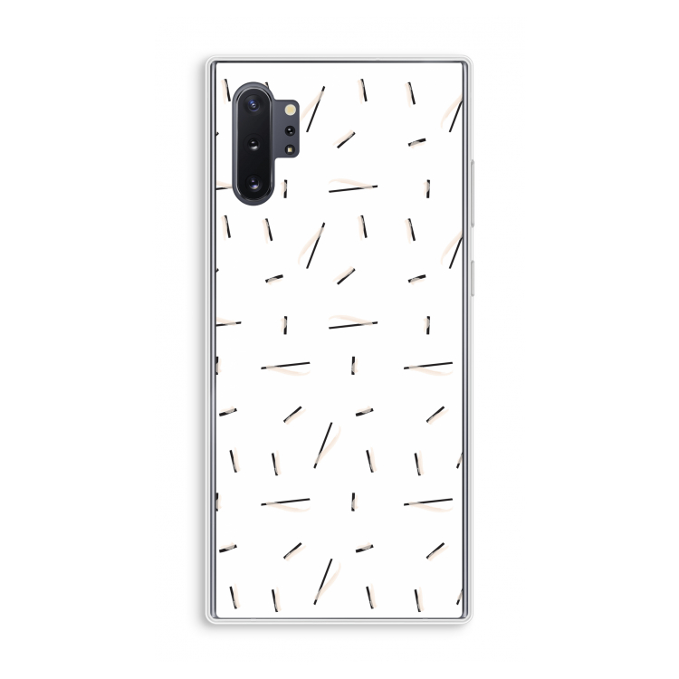 Hipster stripes: Samsung Galaxy Note 10 Plus Transparant Hoesje