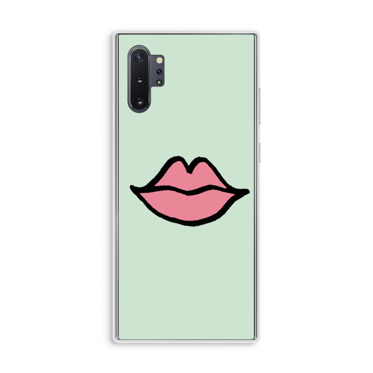 Kusje: Samsung Galaxy Note 10 Plus Transparant Hoesje