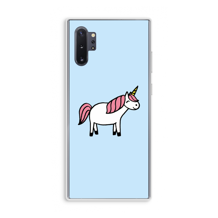 Eenhoorn: Samsung Galaxy Note 10 Plus Transparant Hoesje