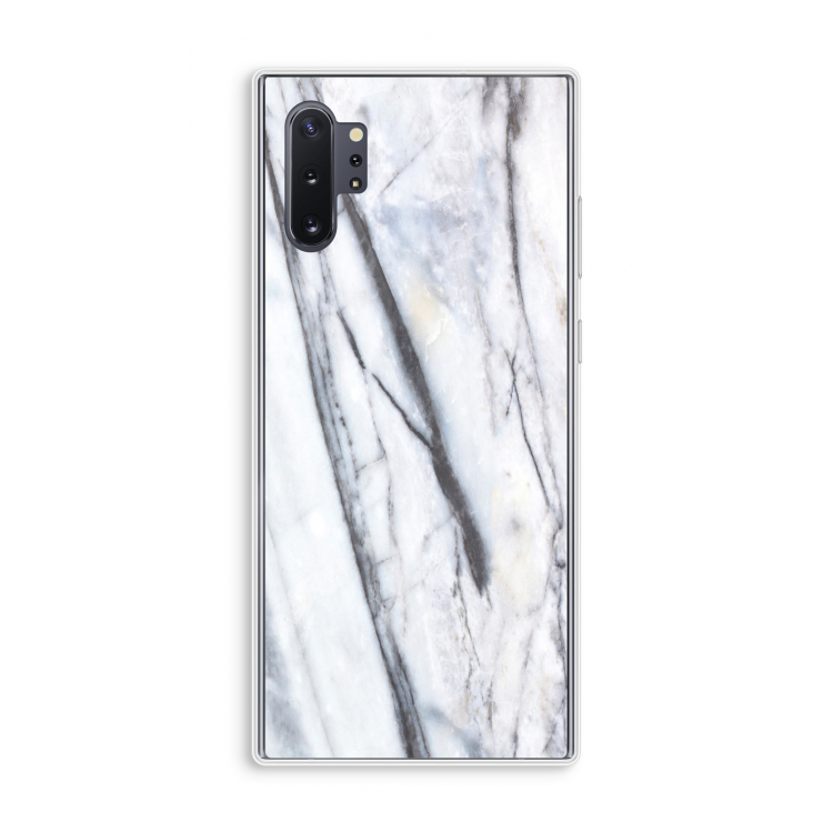 Gestreepte marmer: Samsung Galaxy Note 10 Plus Transparant Hoesje