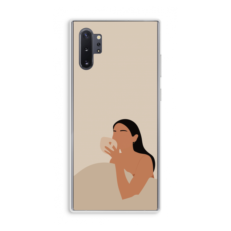 Fresh coffee: Samsung Galaxy Note 10 Plus Transparant Hoesje