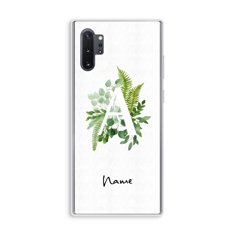 Green Brush: Samsung Galaxy Note 10 Plus Transparant Hoesje