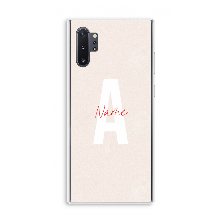 Strawberry Milkshake: Samsung Galaxy Note 10 Plus Transparant Hoesje