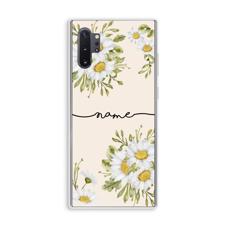Daisies: Samsung Galaxy Note 10 Plus Transparant Hoesje