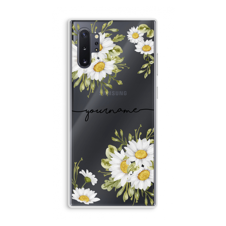 Daisies: Samsung Galaxy Note 10 Plus Transparant Hoesje