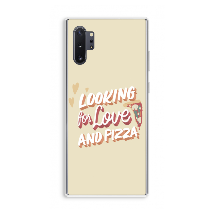 Pizza is the answer: Samsung Galaxy Note 10 Plus Transparant Hoesje