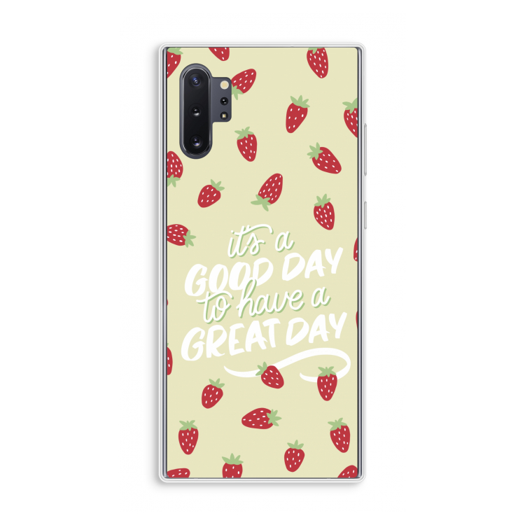 Don't forget to have a great day: Samsung Galaxy Note 10 Plus Transparant Hoesje