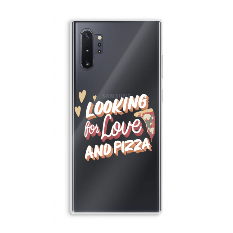 Pizza is the answer: Samsung Galaxy Note 10 Plus Transparant Hoesje