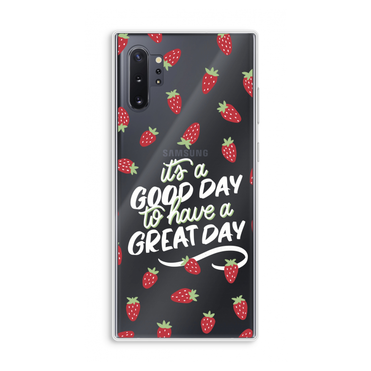 Don't forget to have a great day: Samsung Galaxy Note 10 Plus Transparant Hoesje