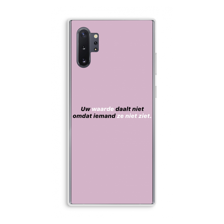 uw waarde daalt niet: Samsung Galaxy Note 10 Plus Transparant Hoesje