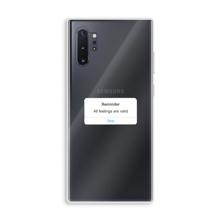 Reminder: Samsung Galaxy Note 10 Plus Transparant Hoesje