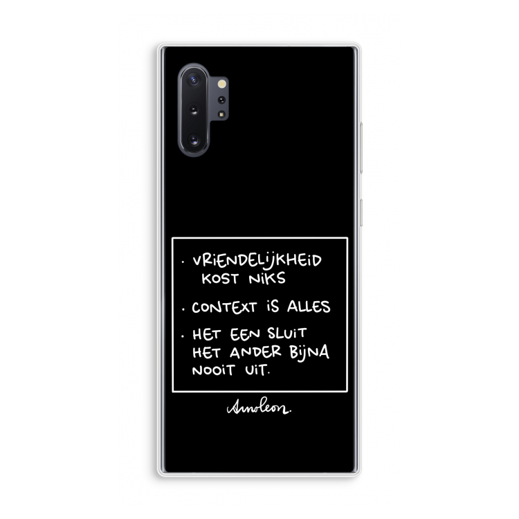 Mijn Motto's: Samsung Galaxy Note 10 Plus Transparant Hoesje