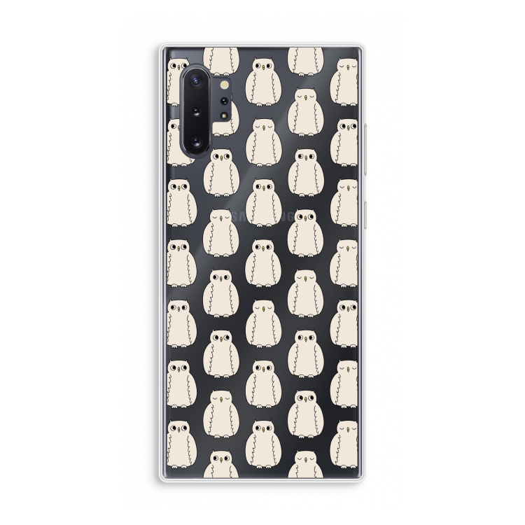 Uilen: Samsung Galaxy Note 10 Plus Transparant Hoesje
