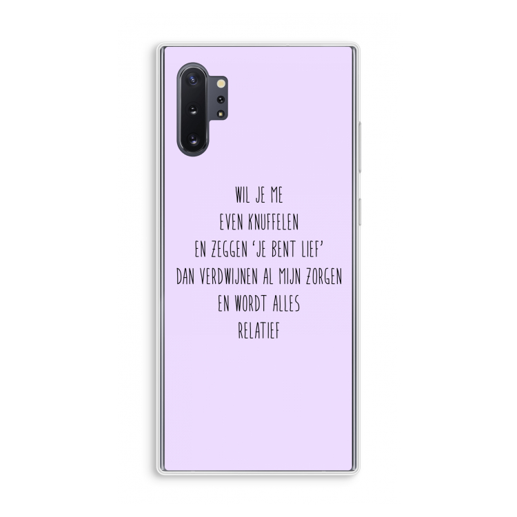 Relatief: Samsung Galaxy Note 10 Plus Transparant Hoesje