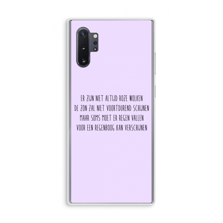 Regenboog: Samsung Galaxy Note 10 Plus Transparant Hoesje