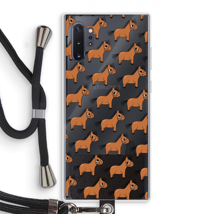 Pony: Samsung Galaxy Note 10 Plus Transparant Hoesje met koord