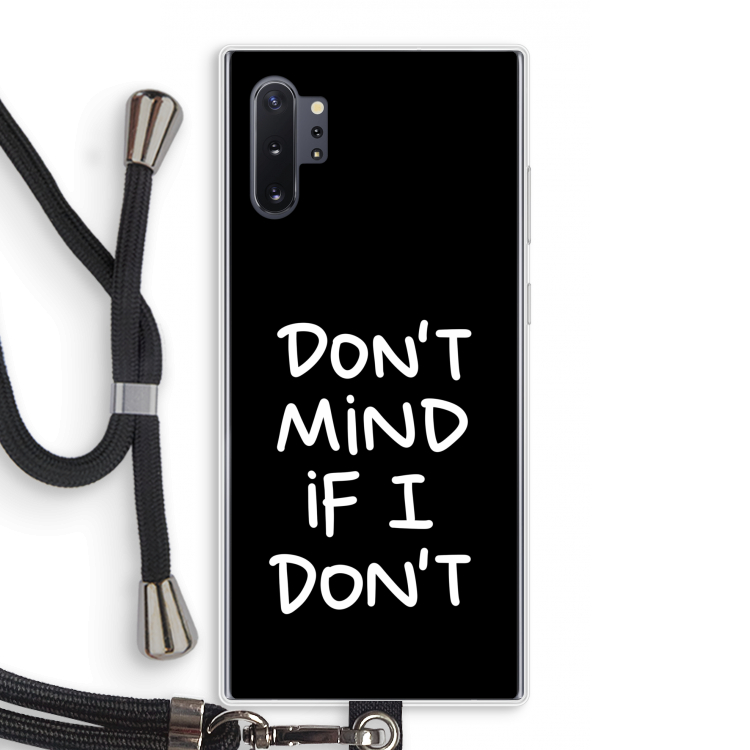 Don't Mind: Samsung Galaxy Note 10 Plus Transparant Hoesje met koord
