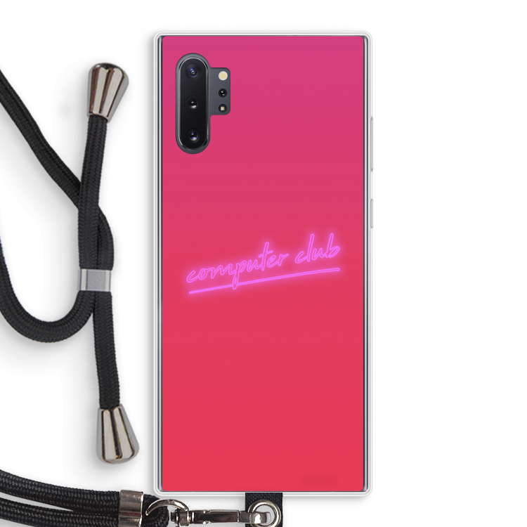 Vice Glow: Samsung Galaxy Note 10 Plus Transparant Hoesje met koord