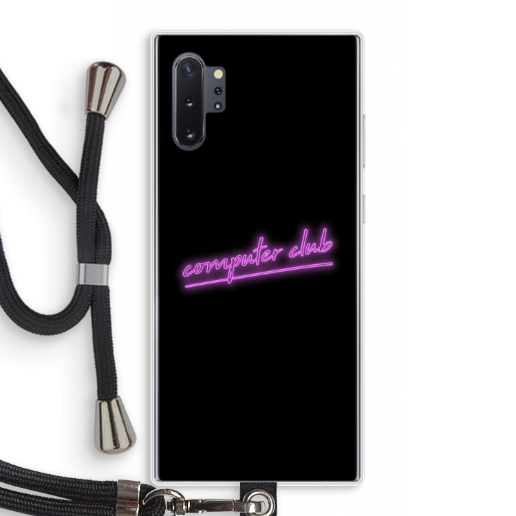Vice Black: Samsung Galaxy Note 10 Plus Transparant Hoesje met koord