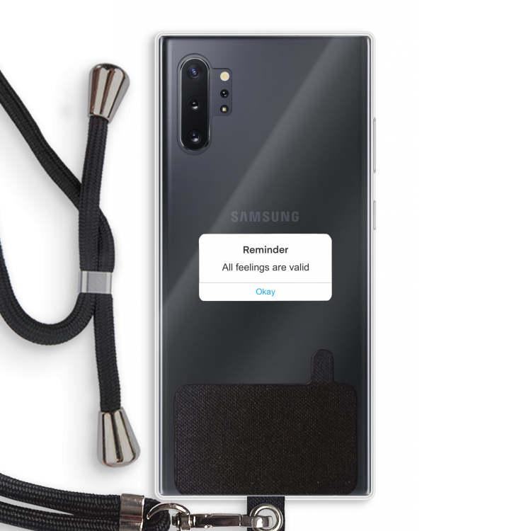 Reminder: Samsung Galaxy Note 10 Plus Transparant Hoesje met koord