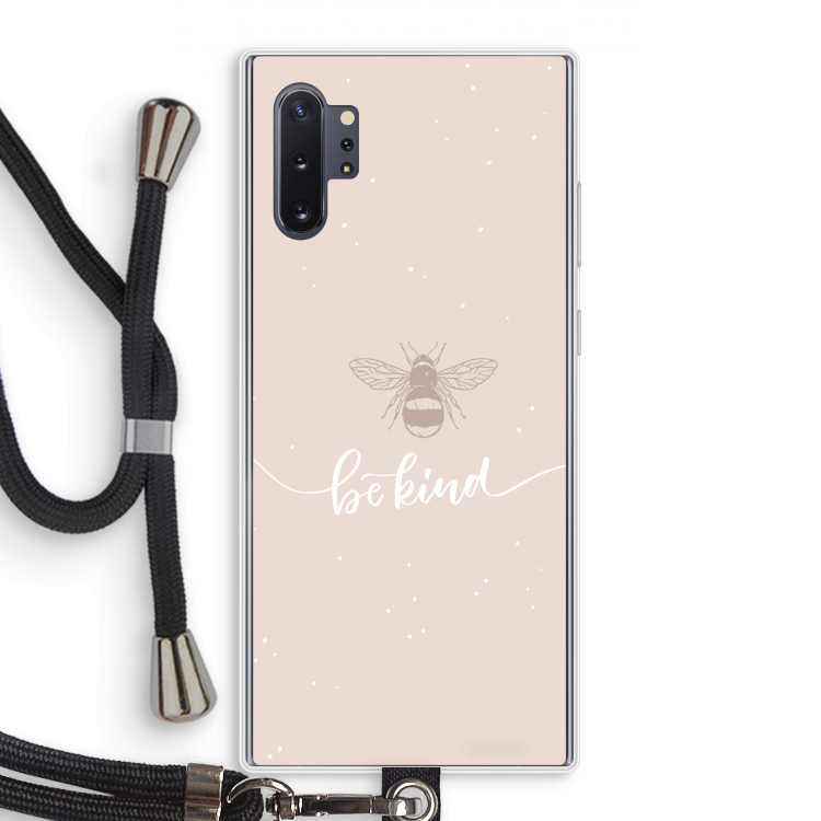 Be(e) kind: Samsung Galaxy Note 10 Plus Transparant Hoesje met koord
