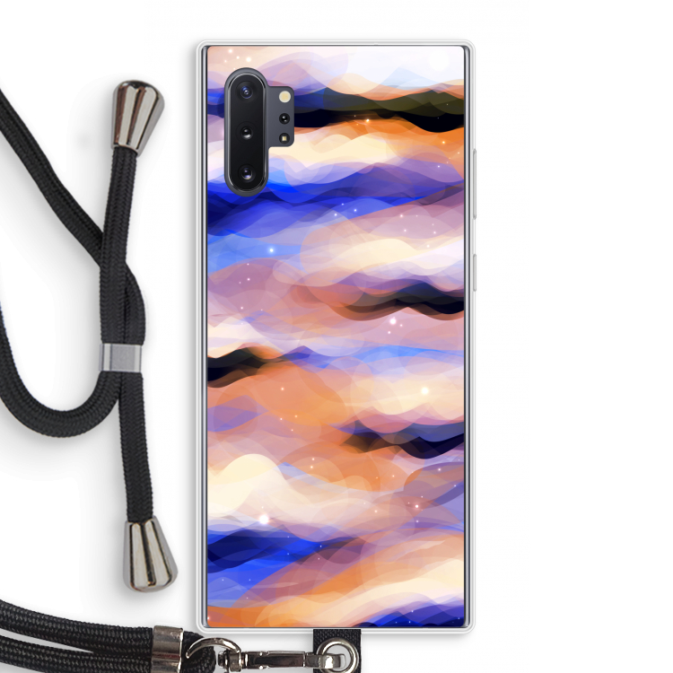 Donkere Wolken: Samsung Galaxy Note 10 Plus Transparant Hoesje met koord