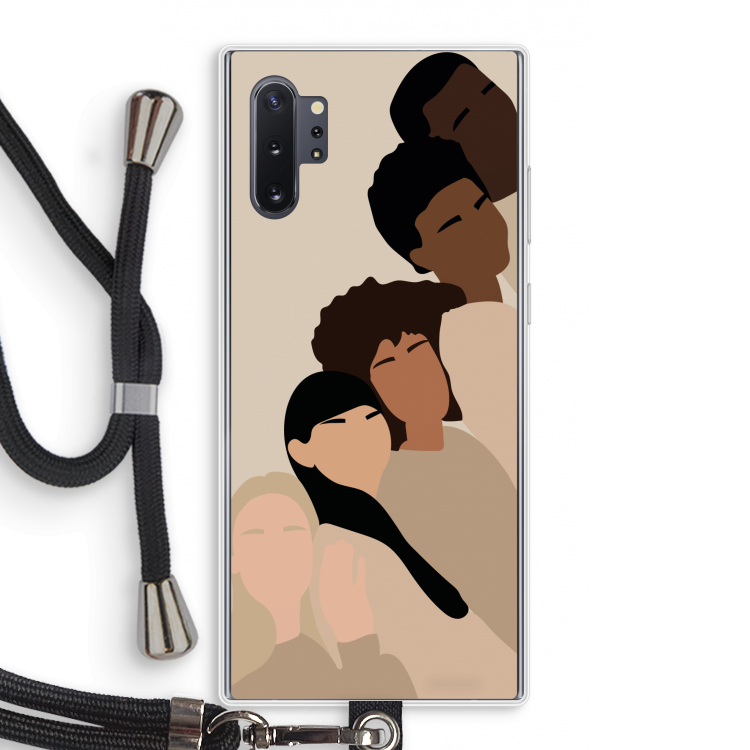 Sweet creatures: Samsung Galaxy Note 10 Plus Transparant Hoesje met koord
