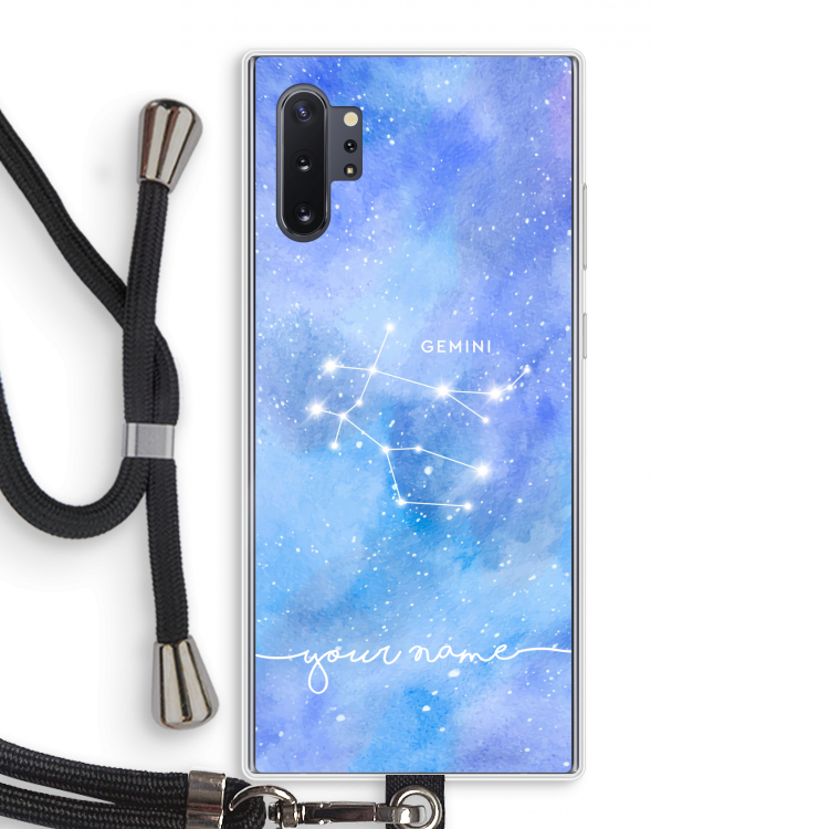 Sterrenbeeld - Licht: Samsung Galaxy Note 10 Plus Transparant Hoesje met koord