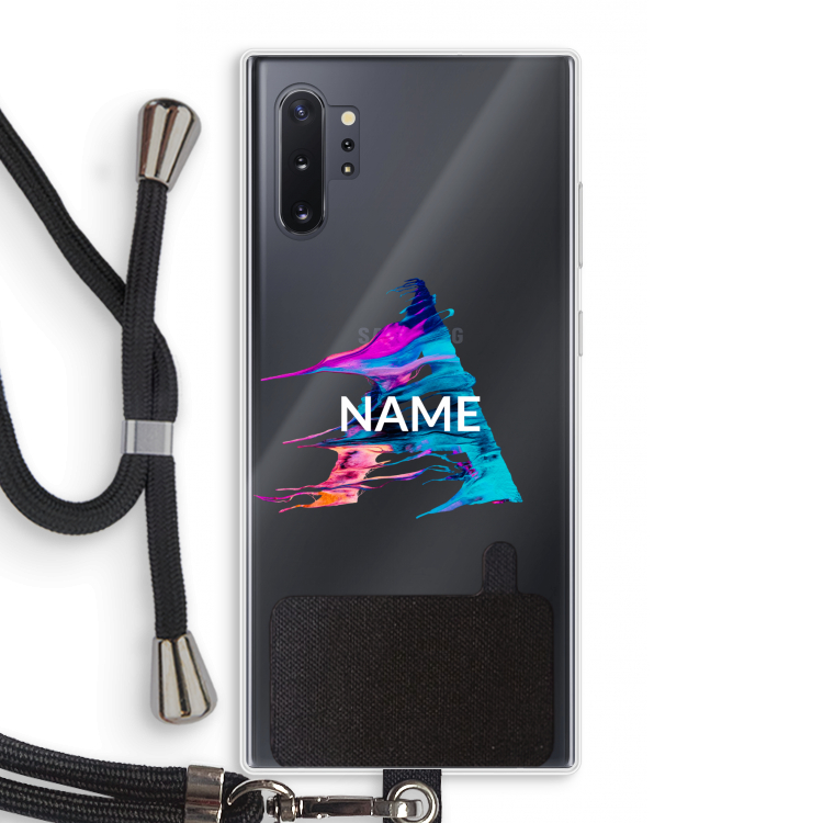 Abstract Spectrum: Samsung Galaxy Note 10 Plus Transparant Hoesje met koord