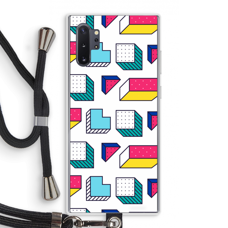 8-bit N°7: Samsung Galaxy Note 10 Plus Transparant Hoesje met koord