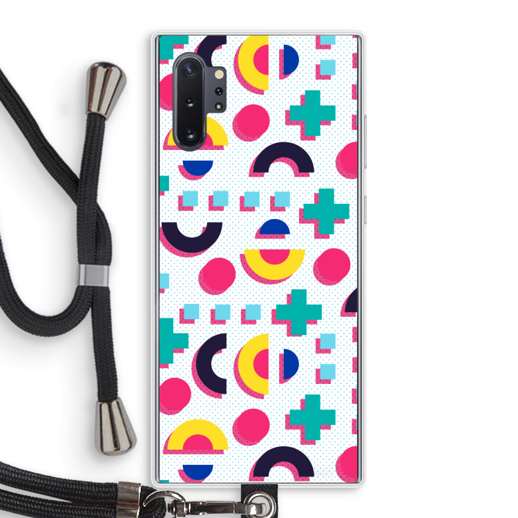 8-bit N°2: Samsung Galaxy Note 10 Plus Transparant Hoesje met koord