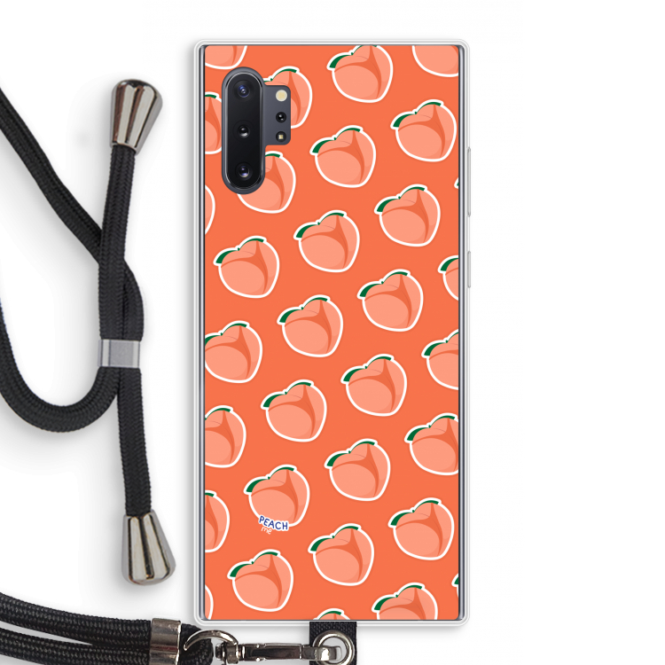 Just peachy: Samsung Galaxy Note 10 Plus Transparant Hoesje met koord
