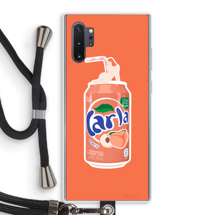 S(peach)less: Samsung Galaxy Note 10 Plus Transparant Hoesje met koord