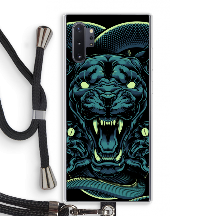 Cougar and Vipers: Samsung Galaxy Note 10 Plus Transparant Hoesje met koord