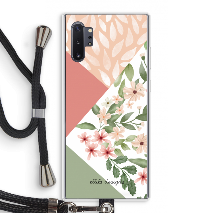 Sweet heaven geometrics: Samsung Galaxy Note 10 Plus Transparant Hoesje met koord