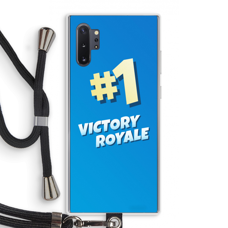 Victory Royale: Samsung Galaxy Note 10 Plus Transparant Hoesje met koord