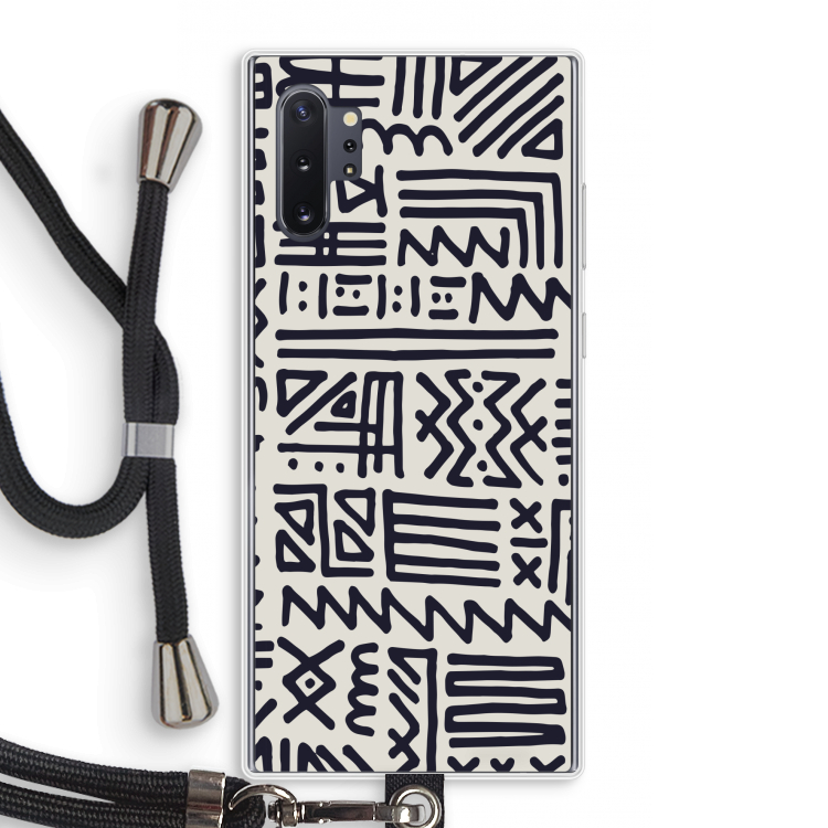 Marrakech print: Samsung Galaxy Note 10 Plus Transparant Hoesje met koord