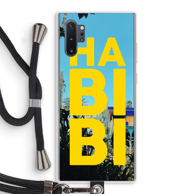 Habibi Majorelle : Samsung Galaxy Note 10 Plus Transparant Hoesje met koord