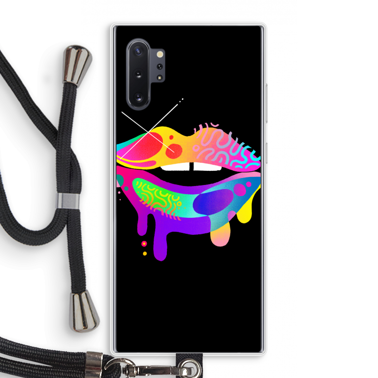 Lip Palette: Samsung Galaxy Note 10 Plus Transparant Hoesje met koord