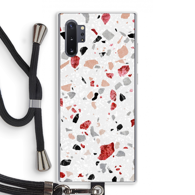Terrazzo N°12: Samsung Galaxy Note 10 Plus Transparant Hoesje met koord