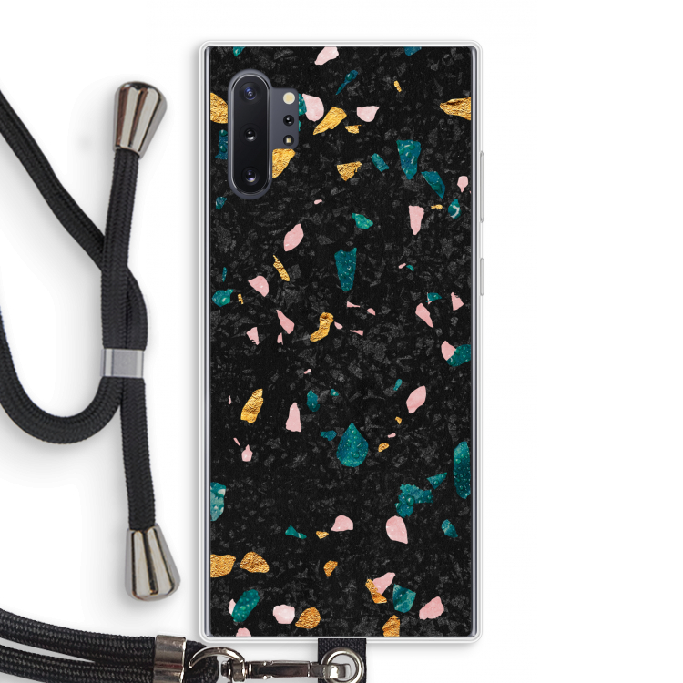 Terrazzo N°10: Samsung Galaxy Note 10 Plus Transparant Hoesje met koord